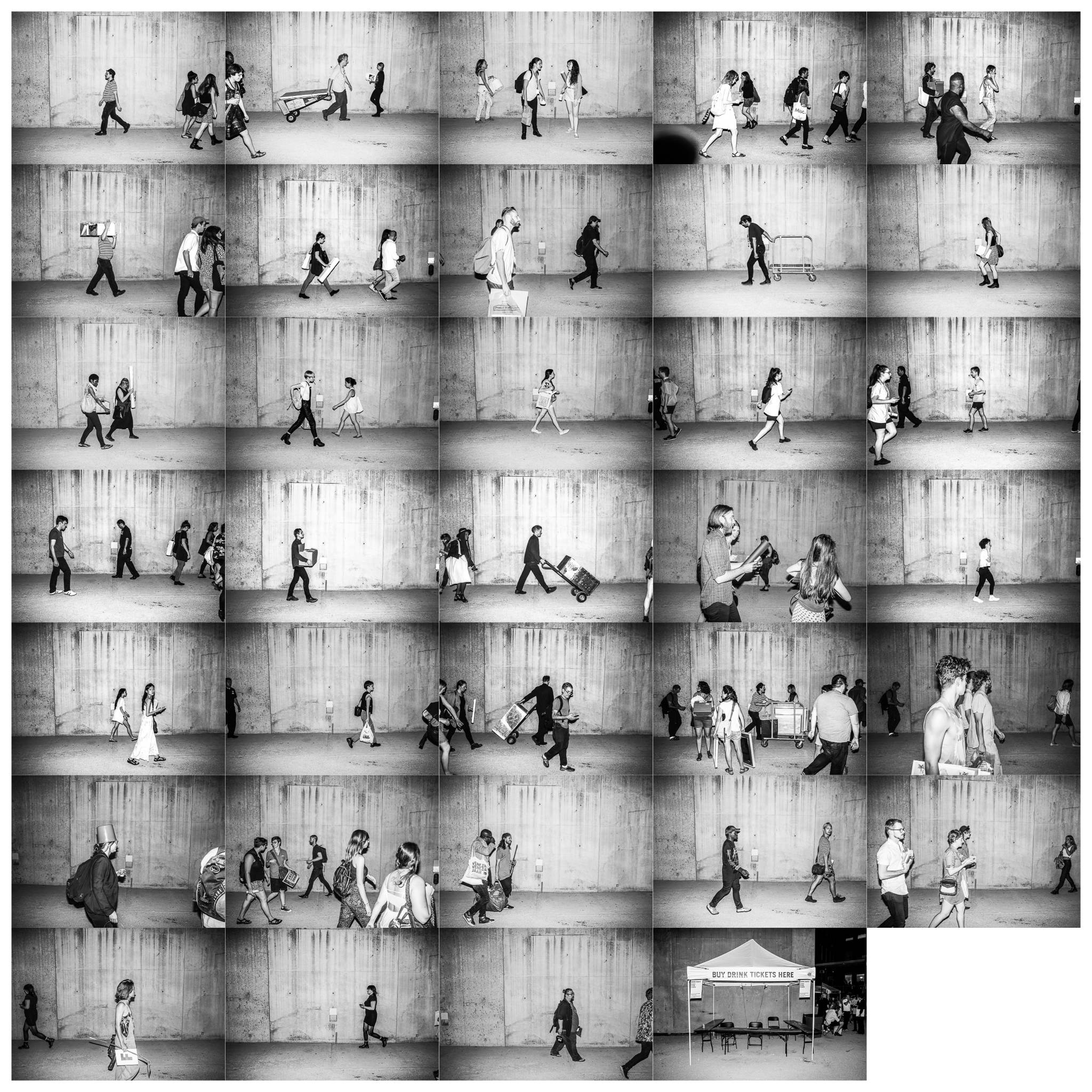 A grid of photos from the NYC Art Book Fare 2014